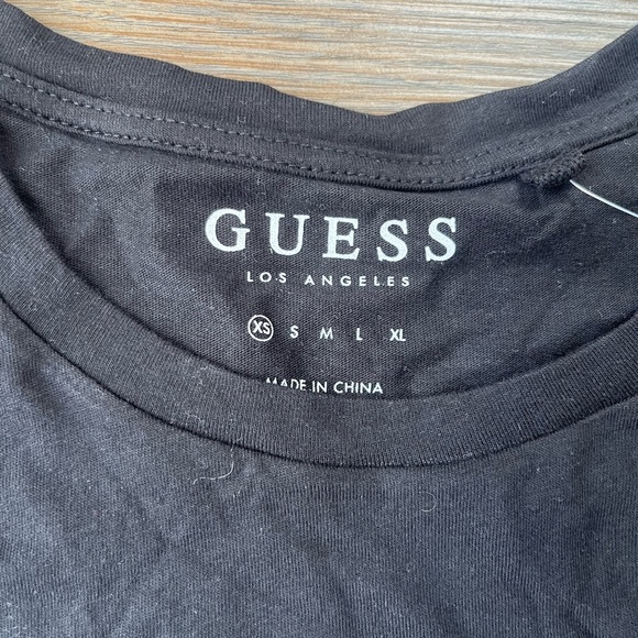 GUESS Y2K Black Tee with Pink Logo - Picture 4 of 4